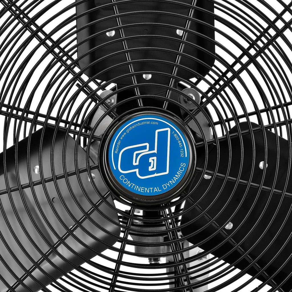 Continental Dynamics CD Premium 30" Oscillating Wall Mount Fan, TEFC Motor, 11,500 CFM, 1/2 HP
