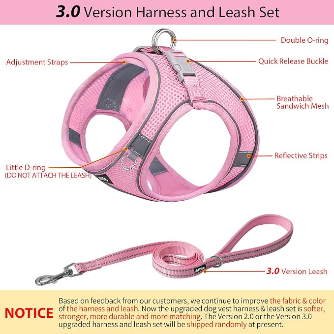 AIITLE No Pull Dog Harness and Leash Set, Step in Adjustable Dog Harness - Image 8