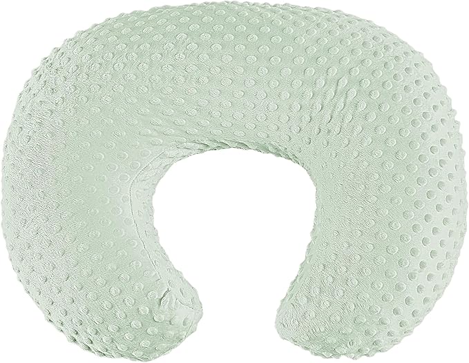 Nursing Pillow for Bottle and Breastfeeding, Ergonomic Comfort Nursing Essentials for Mom and Baby, Feeding Support Pillow with Removable Cover, Easier and Healthier Nursing (Green)
