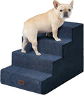 EHEYCIGA Dog Stairs for Bed 20" H, 4-Step Extra Wide Dog Steps for High Bed by EHEYCIGA