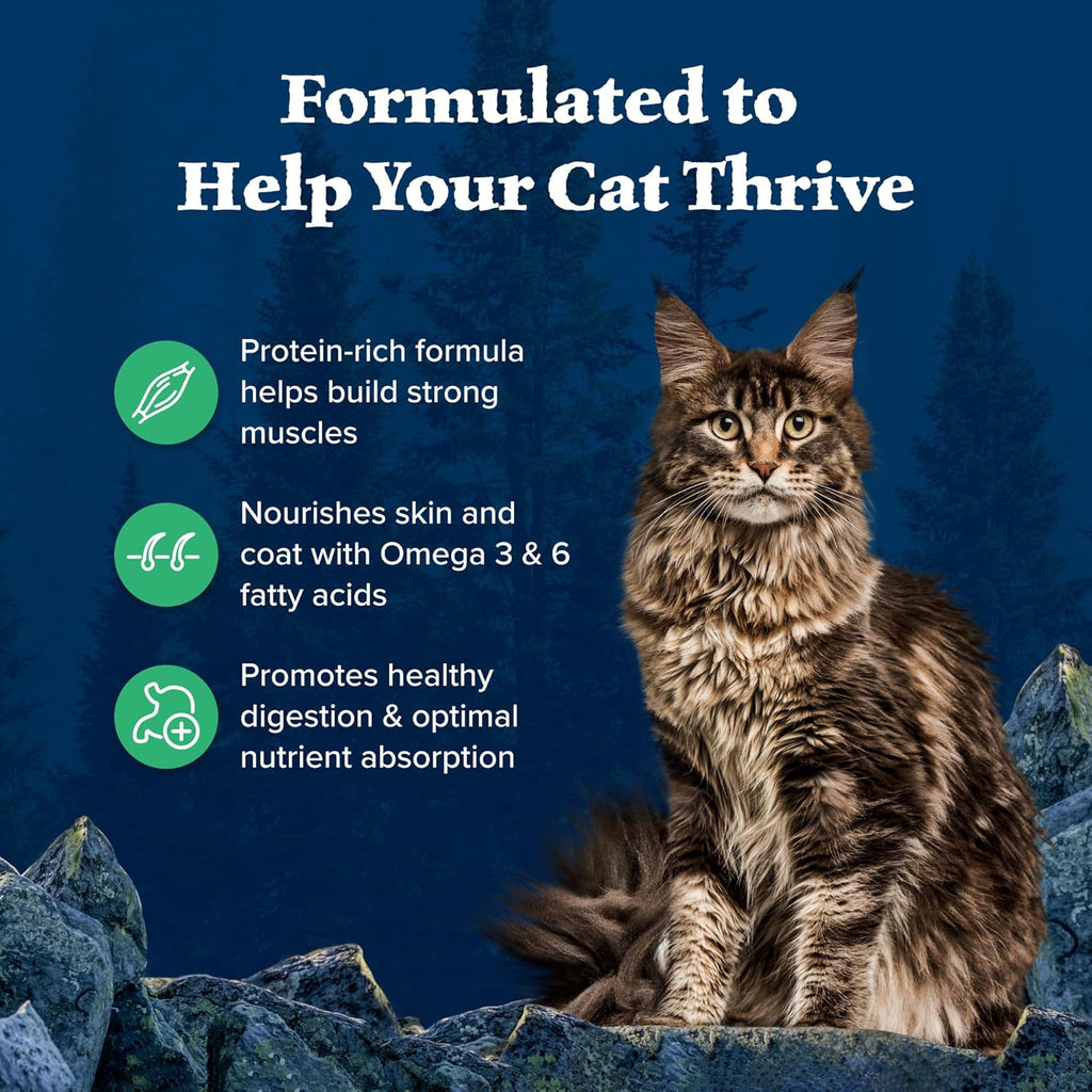 Blue Buffalo Wilderness Healthy Adult Dry Cat Food, Supports Health and Wellness, High-Protein & Grain-Free, Duck, 11-lb Bag