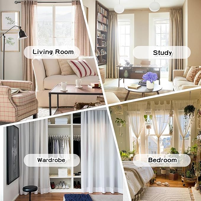 MYSKY HOME Teal Living Room Curtains Kids Curtains for Boys Bedroom 84 Inches Long Double Layer Curtains for Kids Room Darkening Grommet White Pom Pom Sheer Blackout Curtains 52 x 84 Inch 2 Panels