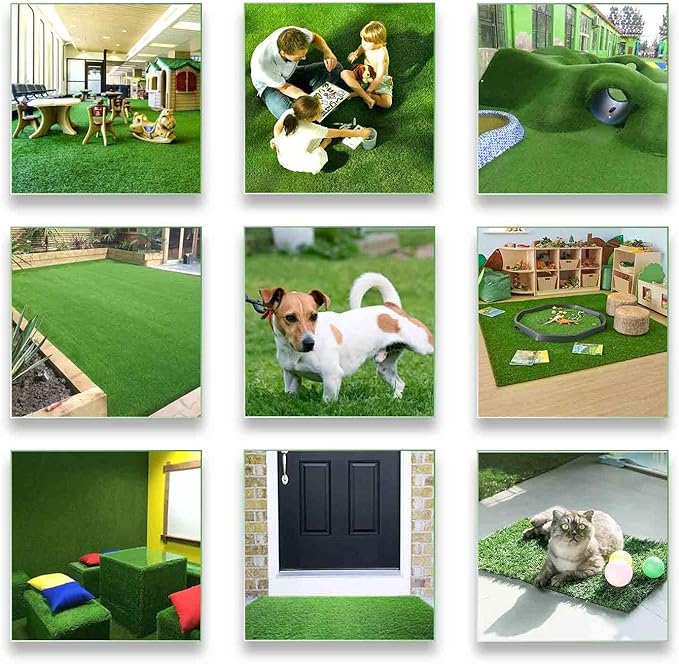 ALTRUISTIC Artificial Grass 9FTX45FT, Realistic Fake Grass Deluxe Turf - Image 8