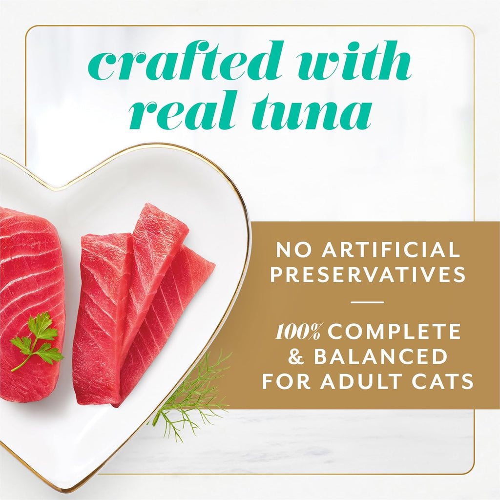 Fancy Feast Gems Pate Cat Food Mousse With Tuna and a Halo of Savory Gravy Cat Food - (Pack of 8) 4 oz. Boxes