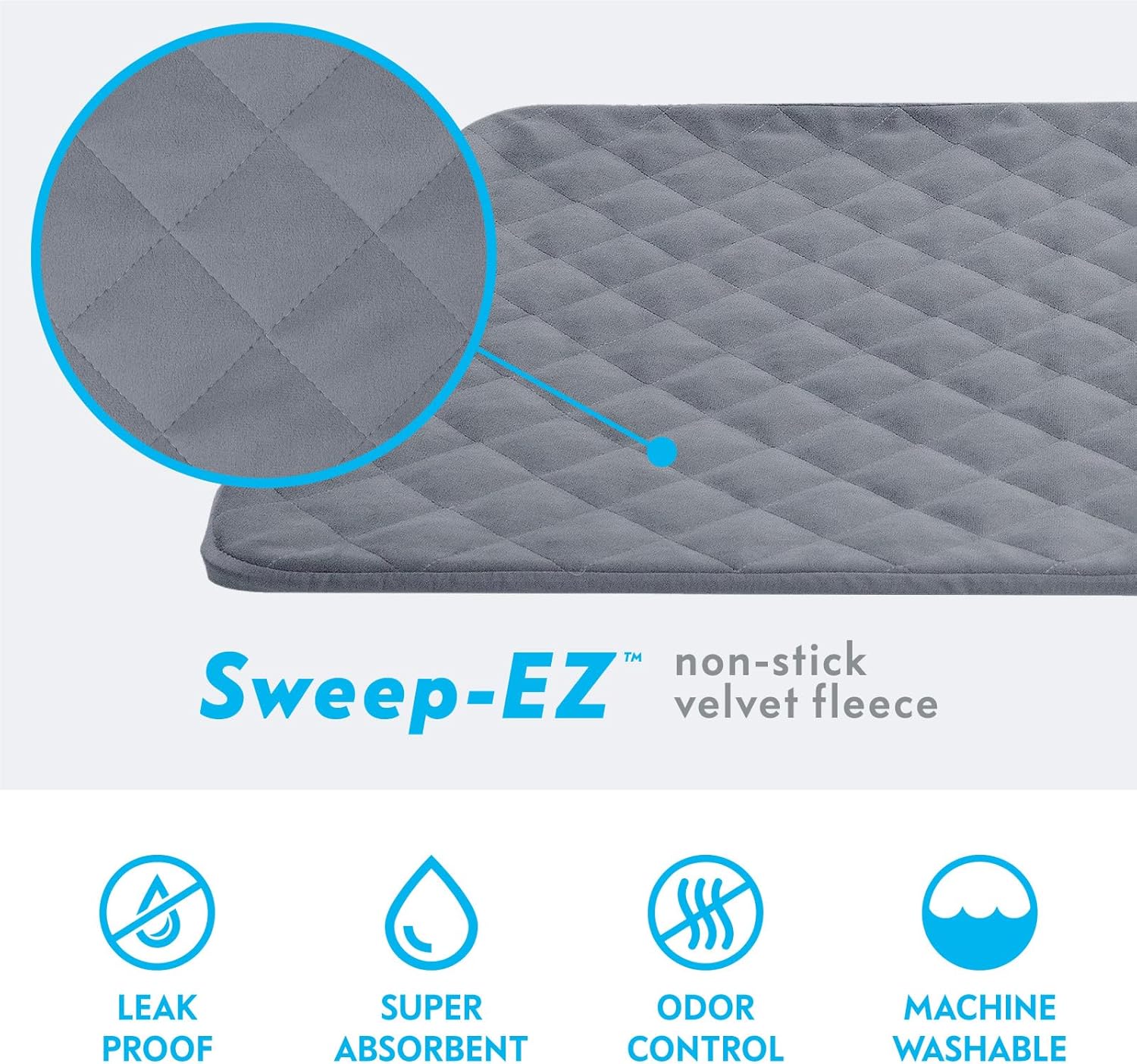 Paw Inspired Fitted Fleece Liner for Ferret Nation, Critter Nation Cage for Ferrets, Rats, Chinchillas, Hedgehogs & Other Small Animals (Gray, Shelf Liner)
