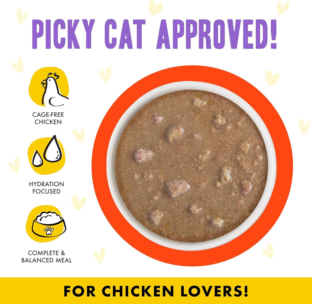 Weruva B.F.F. OMG - Best Feline Friend Oh My Gravy!, Chicken & Salmon Stir It Up with Chicken & Salmon in Gravy, 5.5oz Can (Pack of 8)
