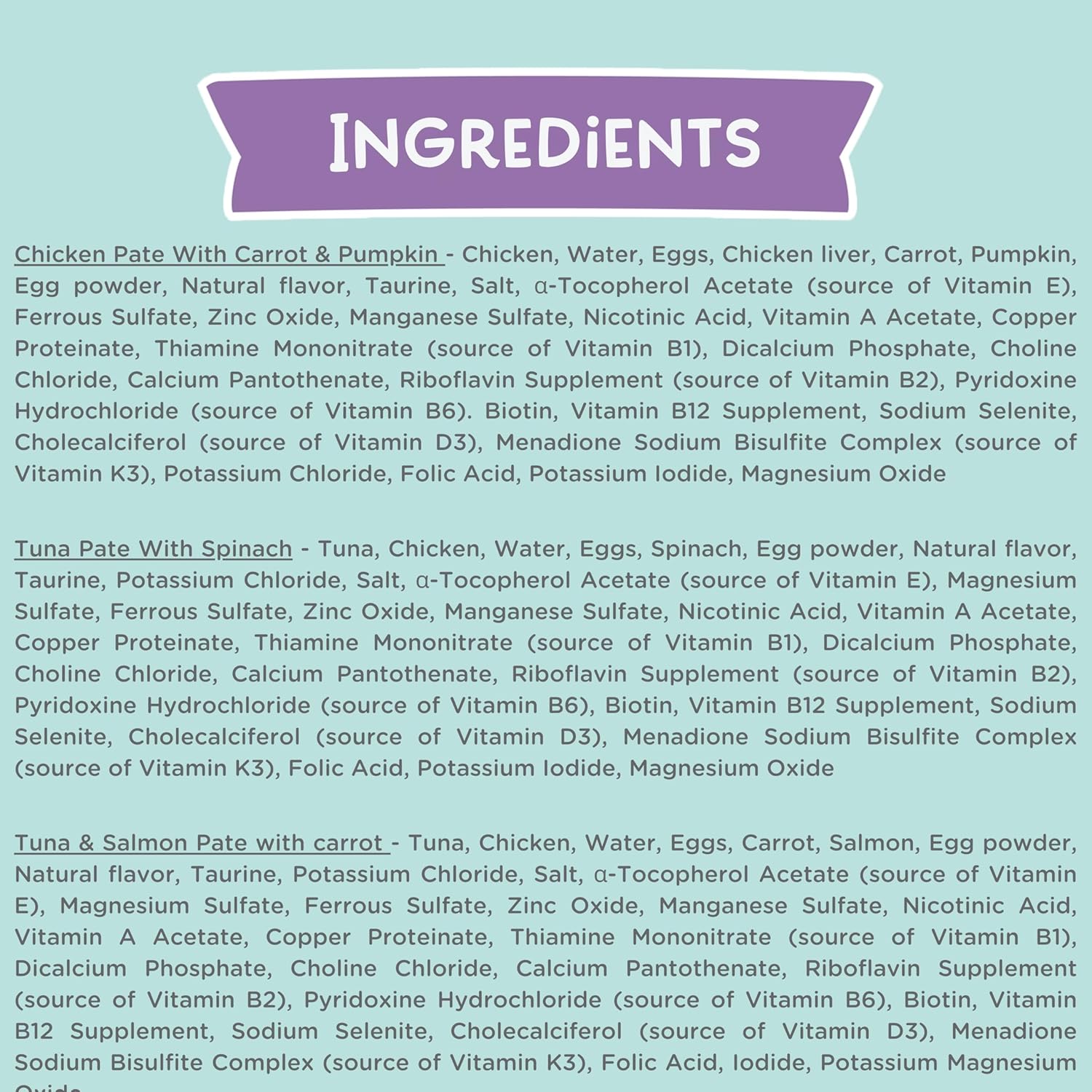 LOVE, NALA - Natural Adult Cat Wet Food - Pate Variety Pack - Tuna, Chicken, Tuna and Salmon - Grain Free, Non-GMO, Fiber Blend, Minerals, Vitamins - 12 Pack 2.1 lbs.