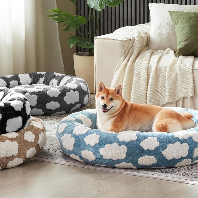 JOEJOY Donut Small Dog Bed, Round Cat Beds - Image 9