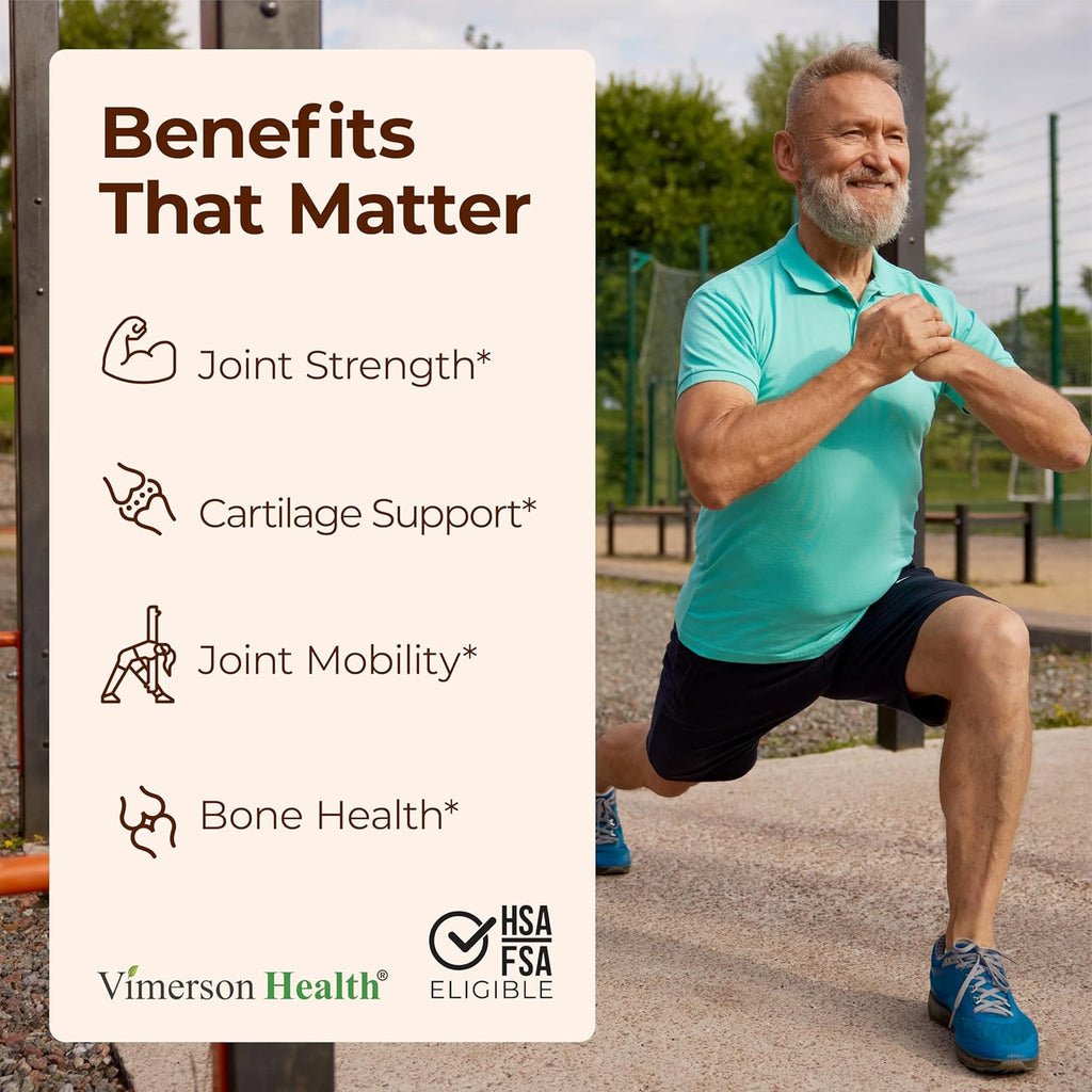 Glucosamine Chondroitin MSM – Joint Support Supplement for Women and Men with Glucosamine Sulfate 1500 mg, Chondroitin and MSM – for Cartilage, Joint Health and Flexibility – 2 Pack