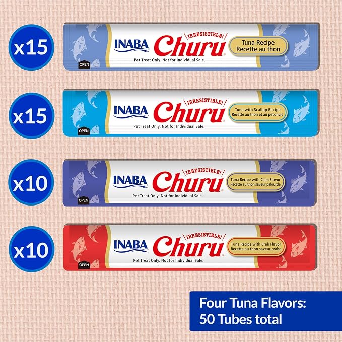 INABA Churu Cat Treats, Squeezable Creamy Purée Cat Treat - Image 7