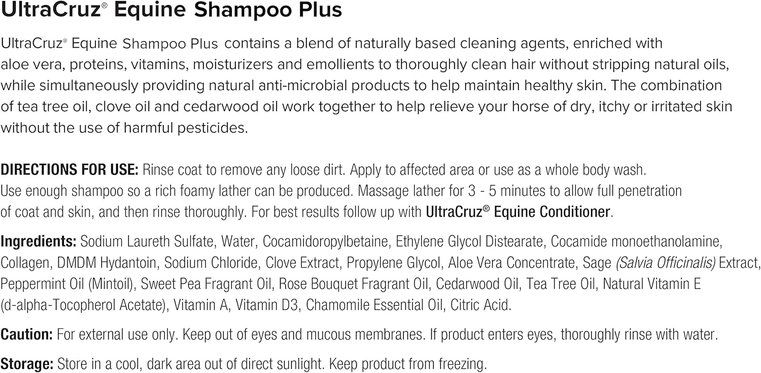 UltraCruz® Equine Shampoo Plus for Horses, 32 oz