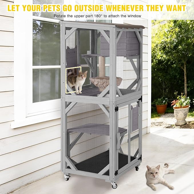 Aivituvin Catio Outdoor Cat Enclosure - Image 6