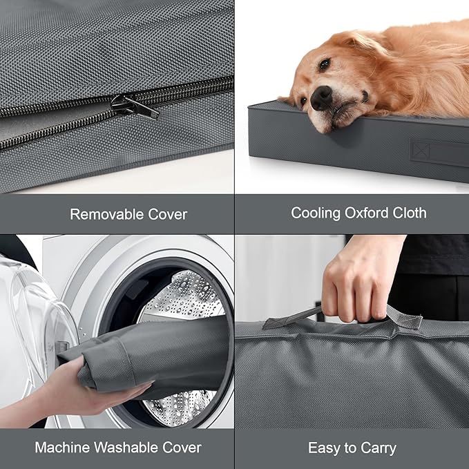 Outdoor Dog Bed for Small Dogs, Waterproof Dog Crate Bed for Medium Dogs Cats - Image 6