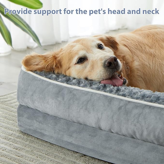 BFPETHOME Orthopedic Dog Beds for Extra Large Dogs, Waterproof Sofa XXL Dog Bed - Image 2