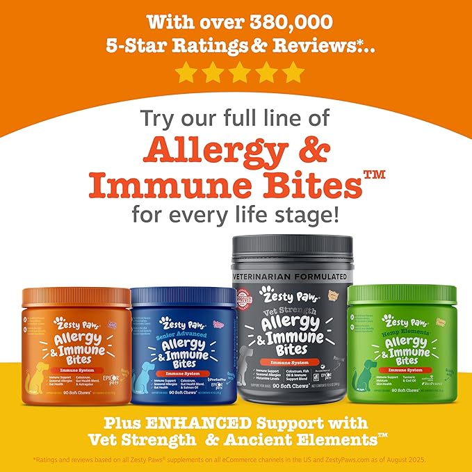 Zesty Paws Hemp Allergy Immune Bites - Image 7