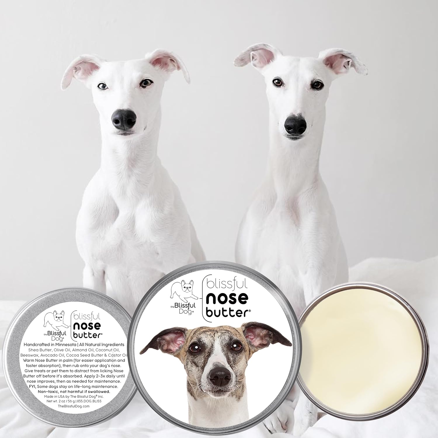 The Blissful Dog Whippet Unscented Nose Butter, 16oz