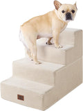 EHEYCIGA Dog Stairs for Bed 18" H, 4-Step Dog Steps for High Bed, Pet Steps for by EHEYCIGA