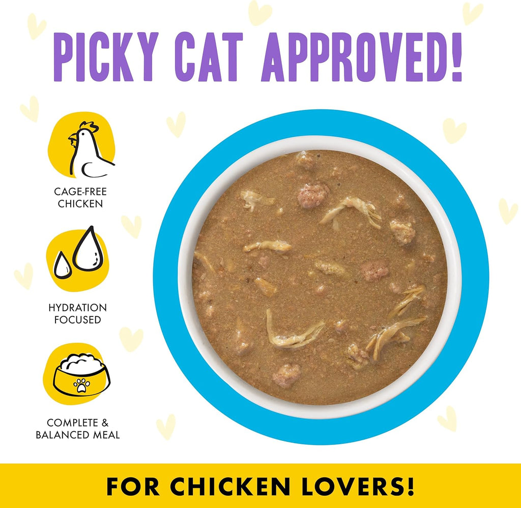 Weruva B.F.F. OMG - Best Feline Friend Oh My Gravy!, Chicken Cloud 9 with Chicken in Gravy, 5.5oz Can (Pack of 8)