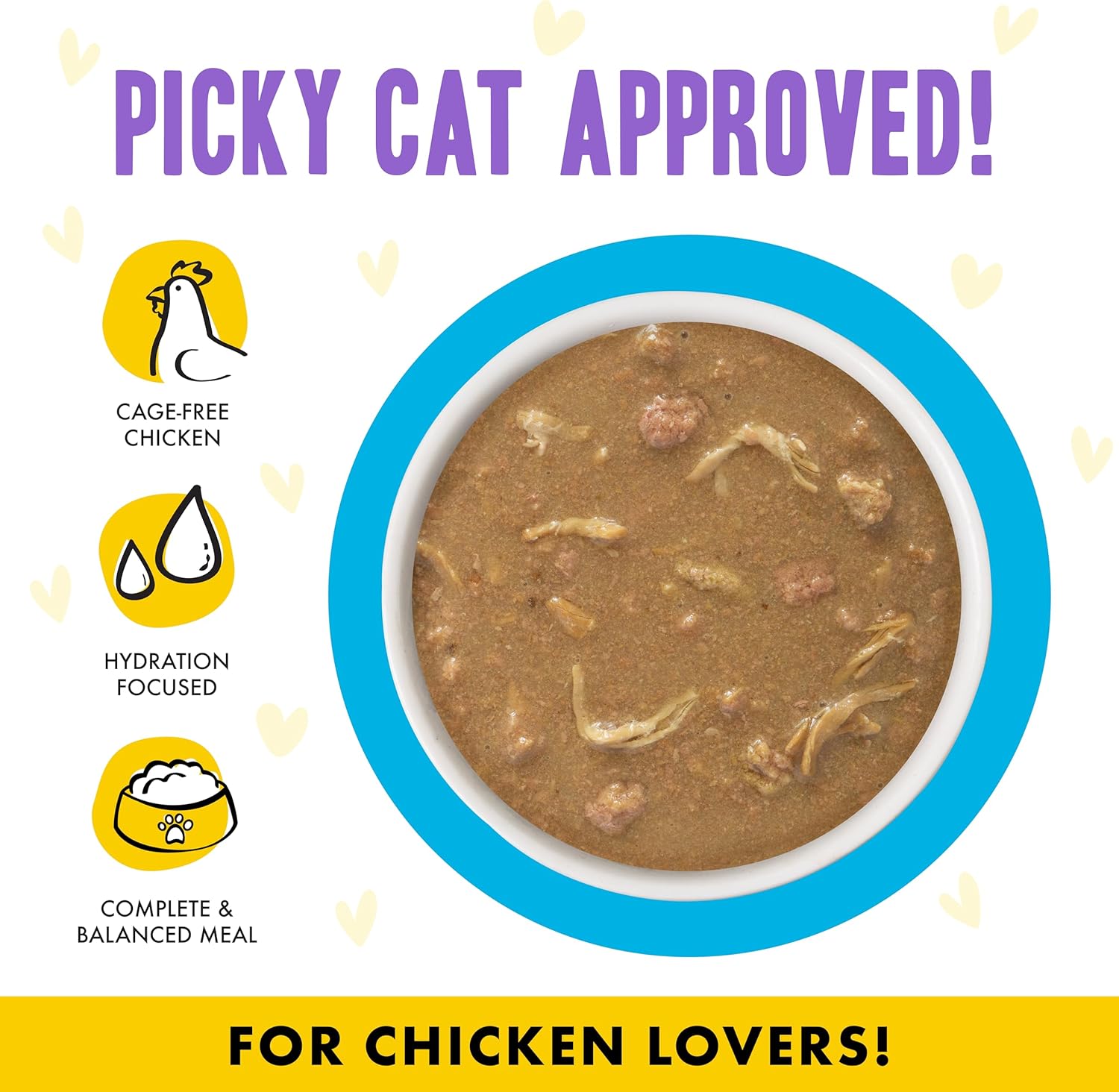 Weruva B.F.F. OMG - Best Feline Friend Oh My Gravy!, Chicken Cloud 9 with Chicken in Gravy, 5.5oz Can (Pack of 8)