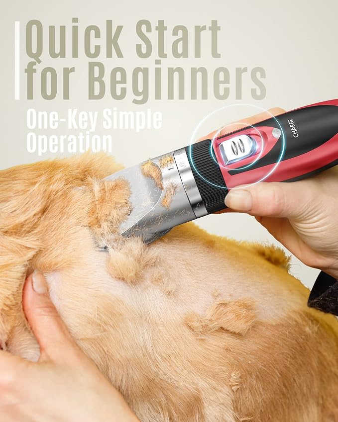 oneisall Dog Shaver Clippers Low Noise Rechargeable Cordless Electric Quiet - Image 3