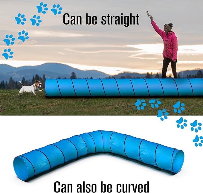 Houseables Dog Tunnel, Dog Agility Tunnel, Agility Equipment, 18 Feet, Puppy - Image 5