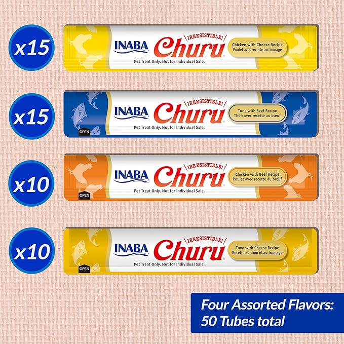 INABA Churu Cat Treats, Squeezable Creamy Purée Cat Treat - Image 6