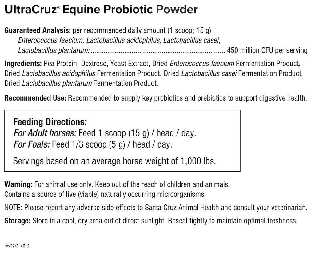 UltraCruz® Equine Probiotic Powder, 5 lb