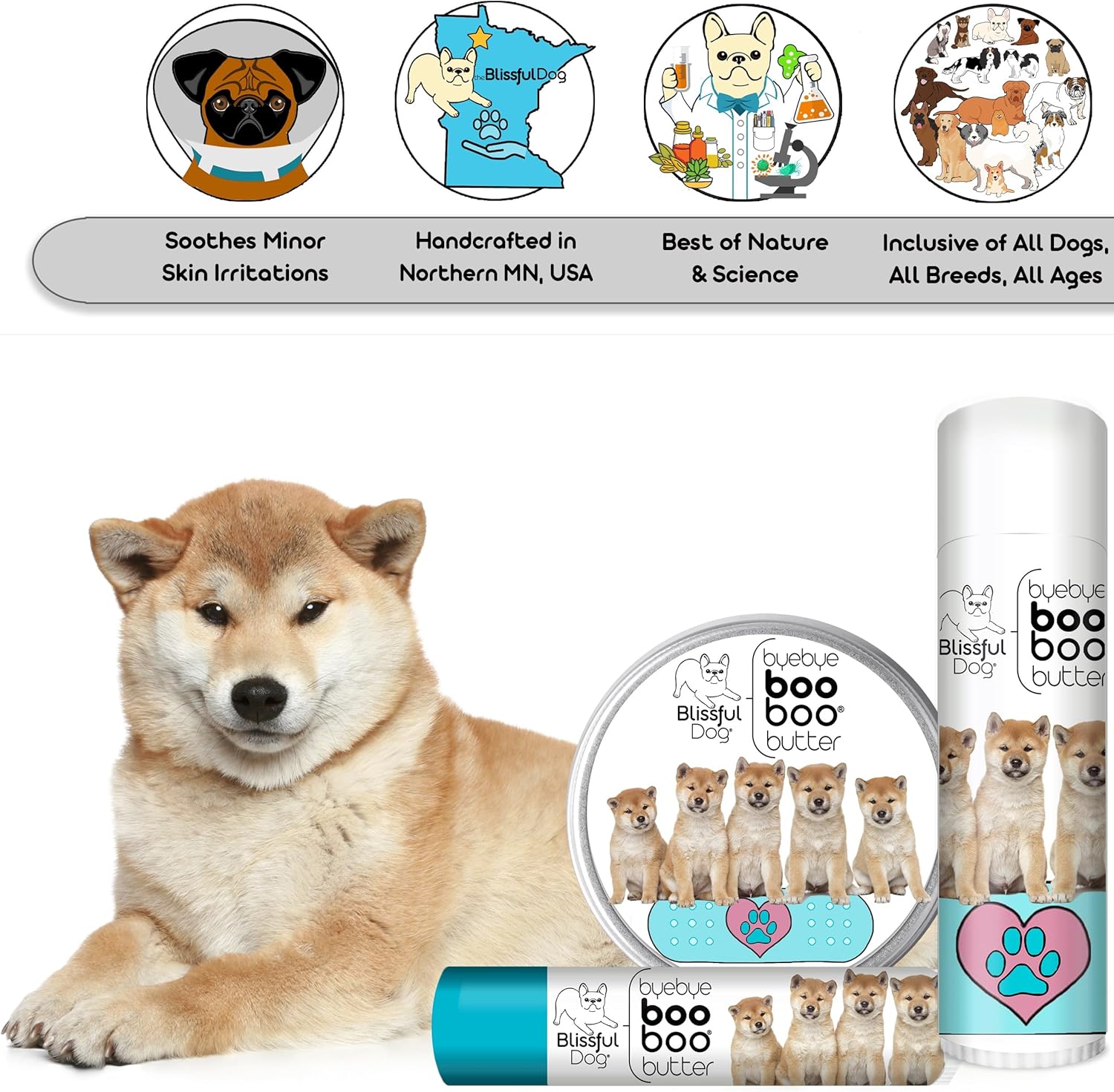 Shiba Inu Boo Boo Butter, 16-Ounce