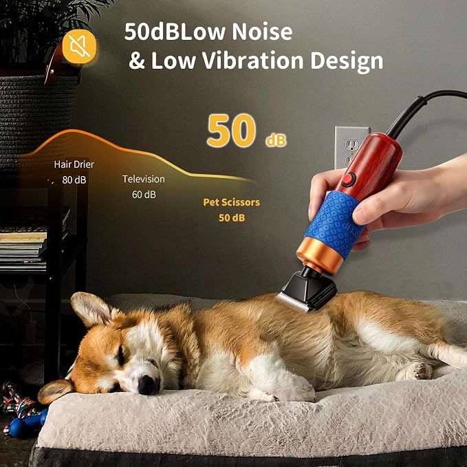 CGOLDENWALL Dog Hair Clipper for Grooming 200W Pet Clipper Kit - Image 3