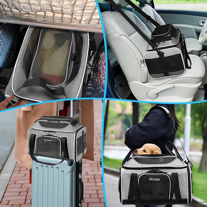 Petskd Top-Expandable Pet Carrier 17x12x8.5 Inches JetBlue Allegiant Spirit - Image 8