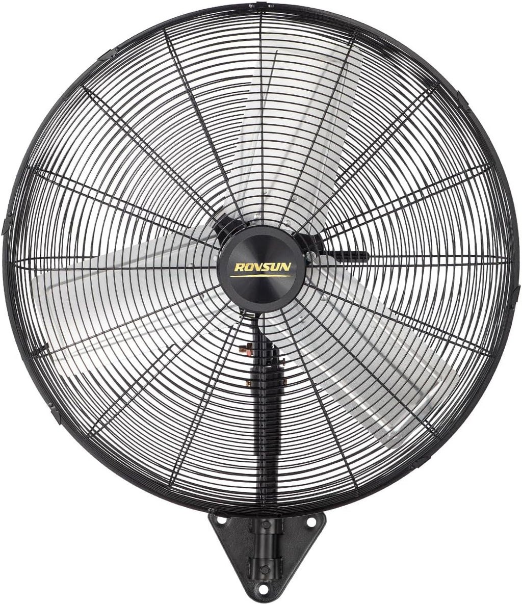 ROVSUN 20" Wall Mounted Fan, High Velocity Industrial Wall Fan, Max 4710 CFM and Wide Angle Oscillating, Commercial Ventilation Use, Suit for Garage, Shop, Greenhouse, Gym