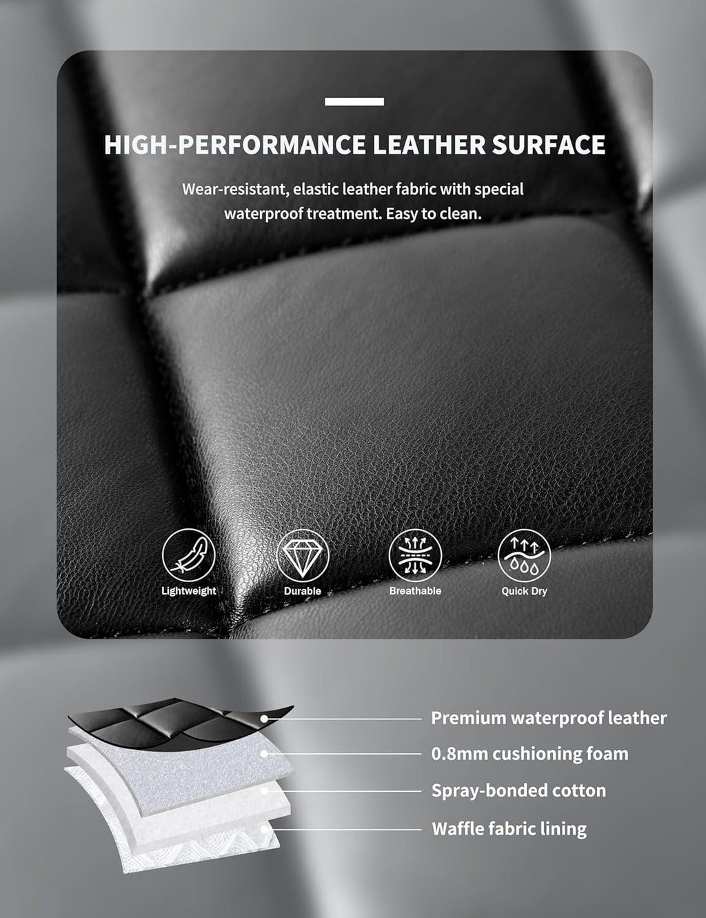 Harrison Howard Dressage Saddle Pad High-Performance Leather Saddle Pad for Horse Riding with Excellent Shock Absorption