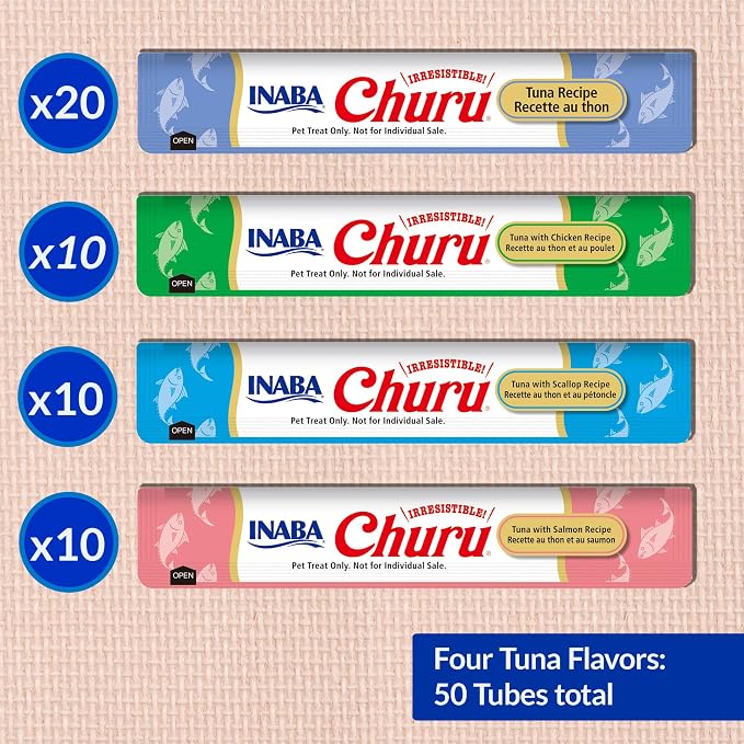 INABA Churu Cat Treats, Squeezable Creamy Purée Cat Treat - Image 6