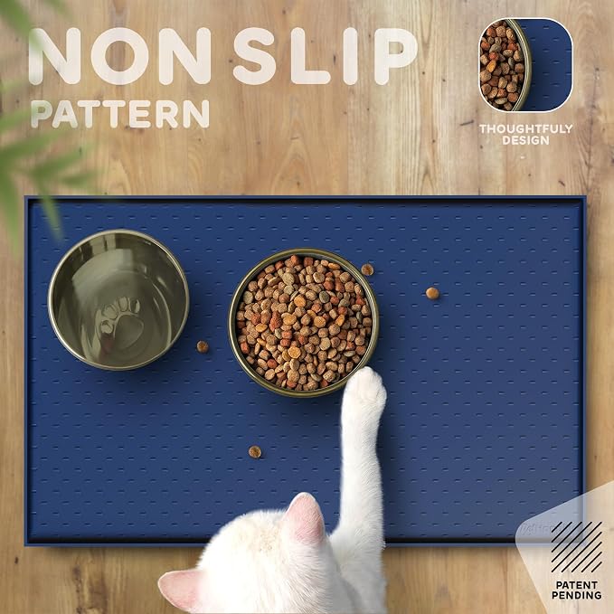 Dog Food Mat - 24x15 Raised Edges Dogs Mat - Image 4