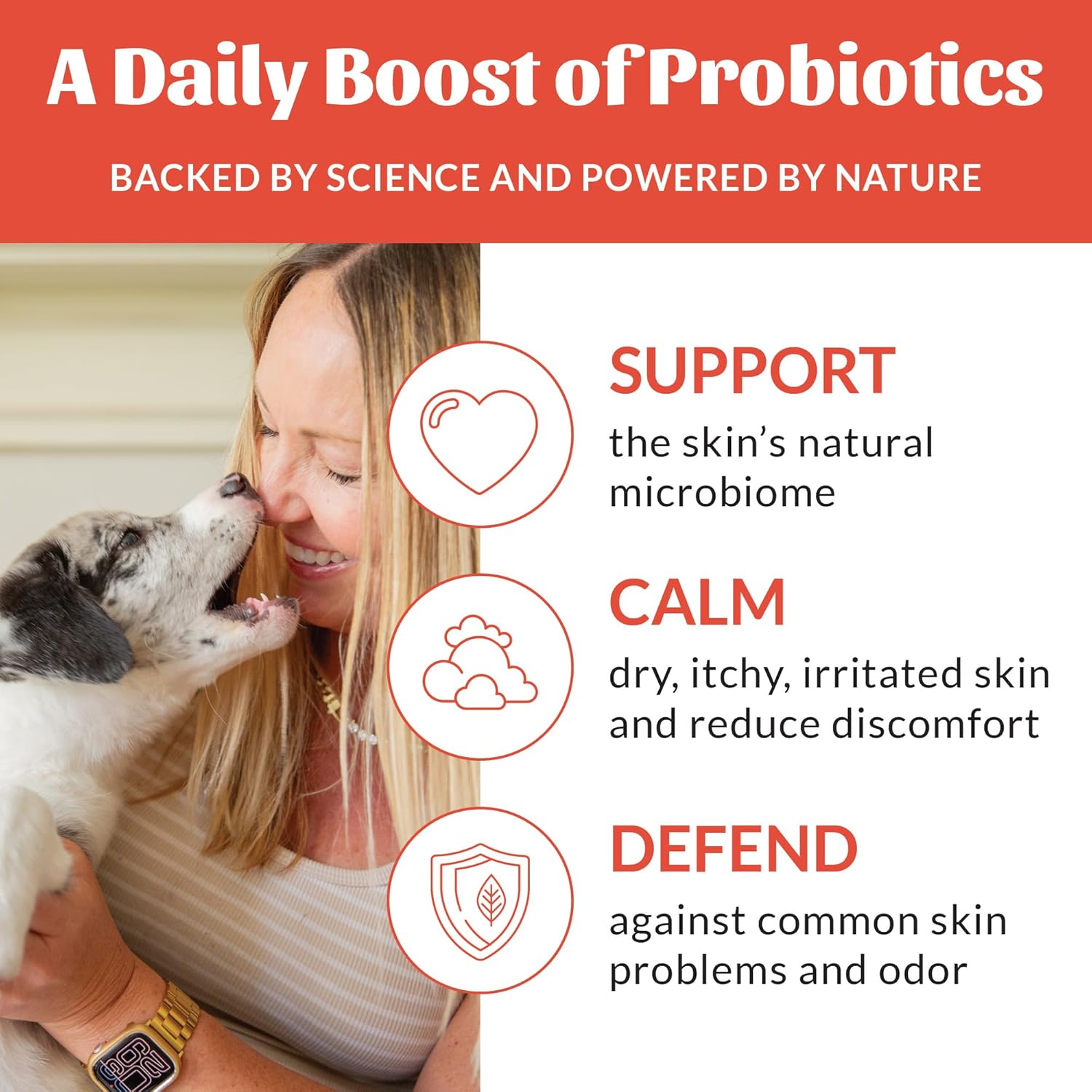 SKOUT'S HONOR Probiotic Itch Relief Spray for Pets - Non-Medicated, Fragrance-Free, Natural, Vegan, Long-Lasting Relief, with Soothing Aloe & Avocado Oil, 8 oz, 2-Pack