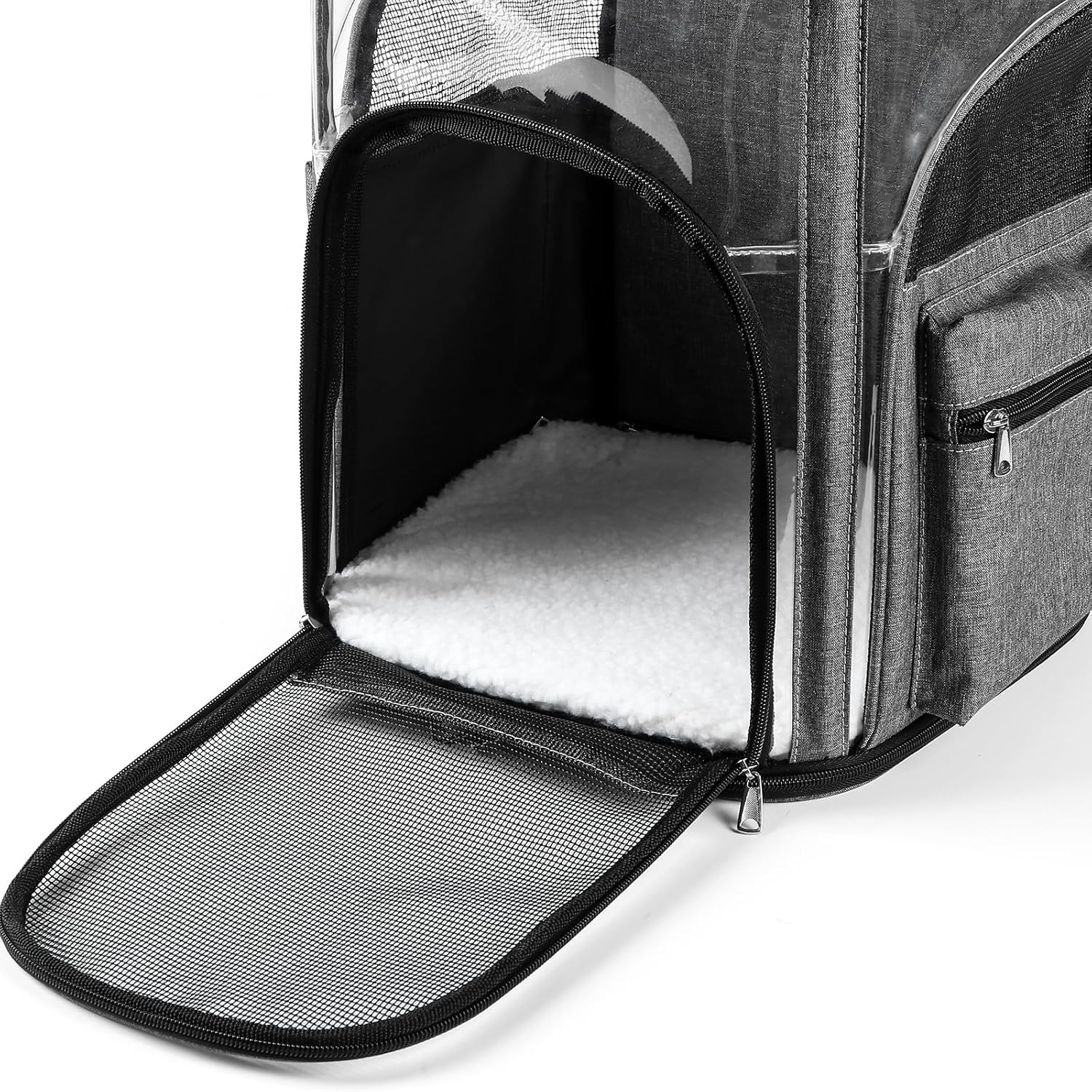 Cat Carrier Backpack for Small Medium Cats Dogs Backpack Puppies up to 26 Lbs, Excellent Visibility and Airflow,Lightweight and Portable Travel Pet Carrier Bag Foldable Design