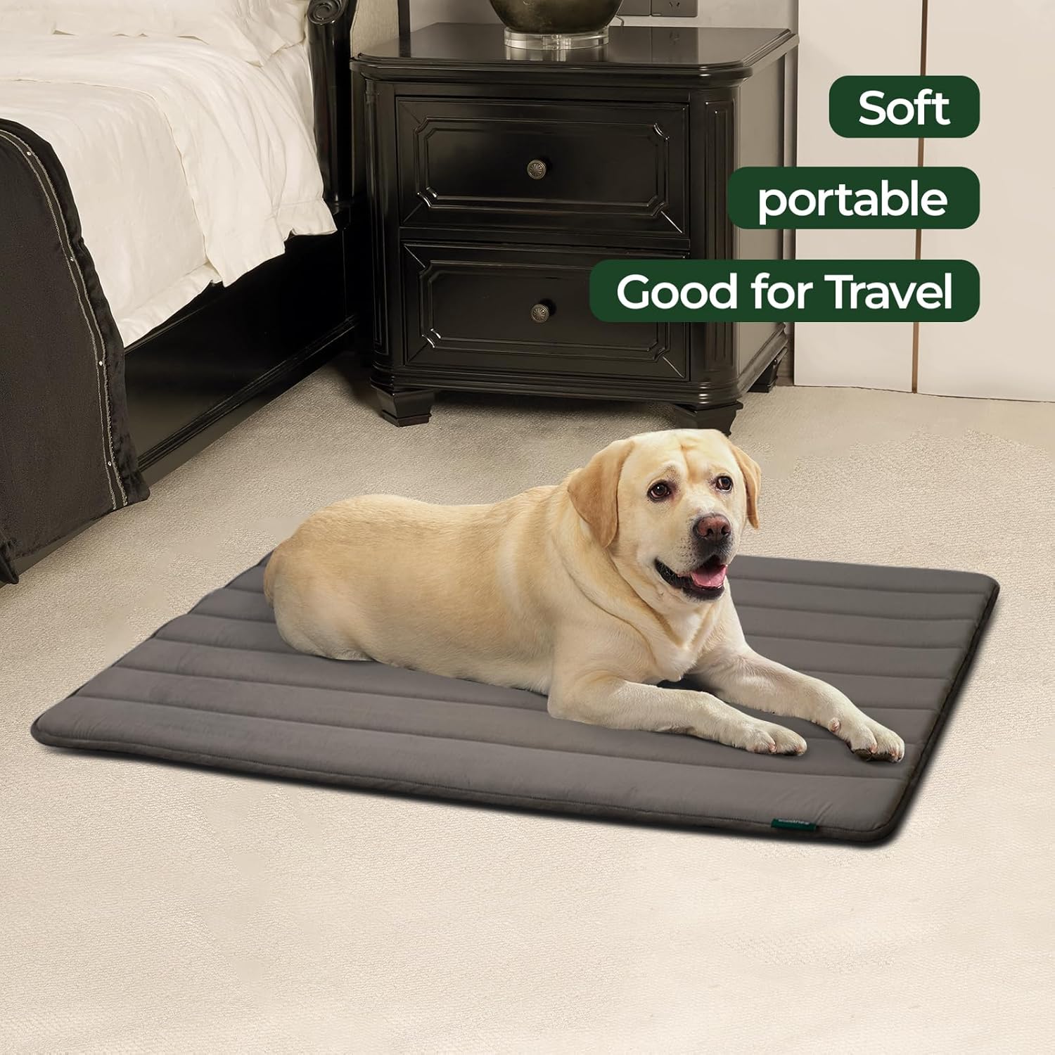 BALANCE Dog Crate Pad, Dog Foam Crate Mat Kennel Pad, Washable Water-Resistant Pet Bed Flat Dogs Cage Mat for XX-Large Dogs