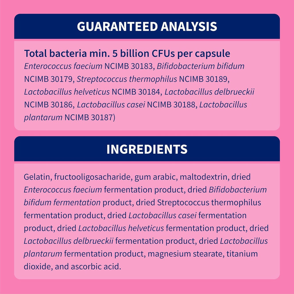 Nutramax Proviable Probiotics for Dogs and Cats, Daily Digestive Health Supplement with Multiple Strains of Bacteria, Cat and Dog Probiotics Plus Prebiotics, 80 Capsules