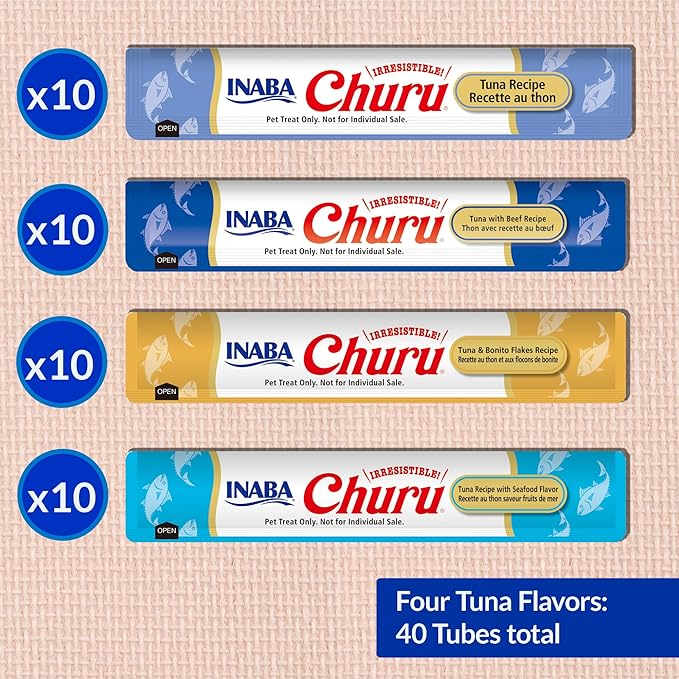 INABA Churu Cat Treats, Squeezable Creamy Purée Cat Treat - Image 6