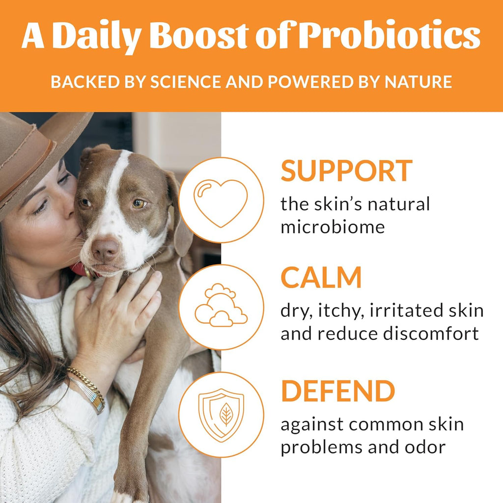 SKOUT'S HONOR Probiotic Pet Deodorizer Spray- Hydrating Daily-Use with Avocado Oil & Omega-3s, Microbiome Friendly Certiified, Paraben & Sulfate-Free, 97% Natural, 8oz, Honeysuckle, 2-Pack