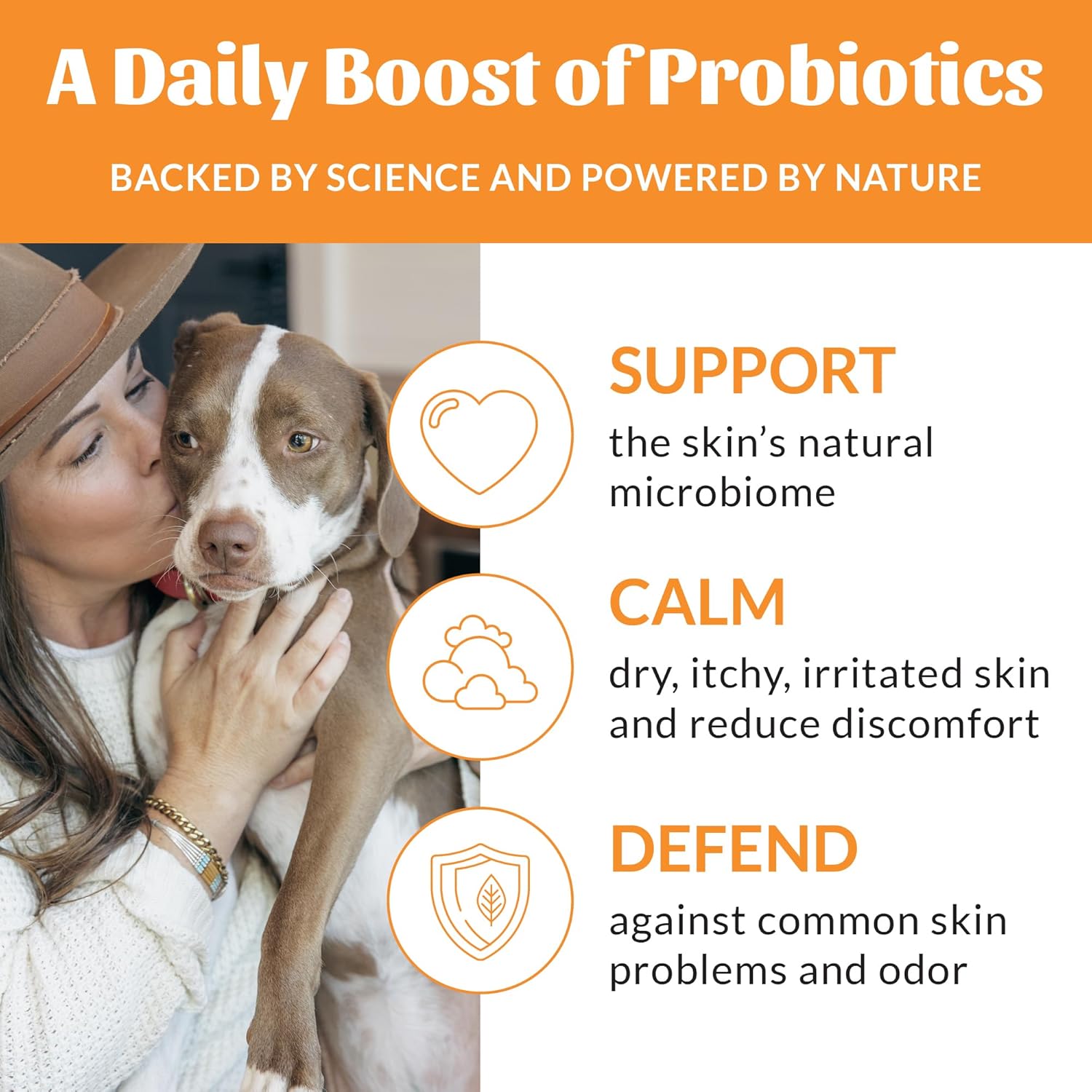 SKOUT'S HONOR Probiotic Pet Deodorizer Spray- Hydrating Daily-Use with Avocado Oil & Omega-3s, Microbiome Friendly Certiified, Paraben & Sulfate-Free, 97% Natural, 8oz, Honeysuckle, 2-Pack