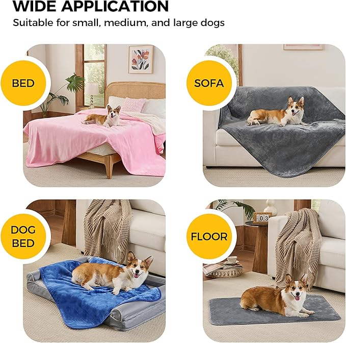 Sunheir Waterproof Blanket for King Size Bed, Leakproof Spill-Proof Dog Pet - Image 4