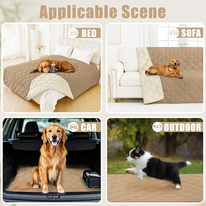 Smiry Waterproof Dog Bed Cover Blanket 30x53, Soft Reversible Pet Blanket - Image 5