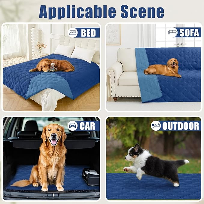 Smiry Waterproof Dog Bed Cover Blanket 82x102, Soft Reversible Pet Blanket - Image 5