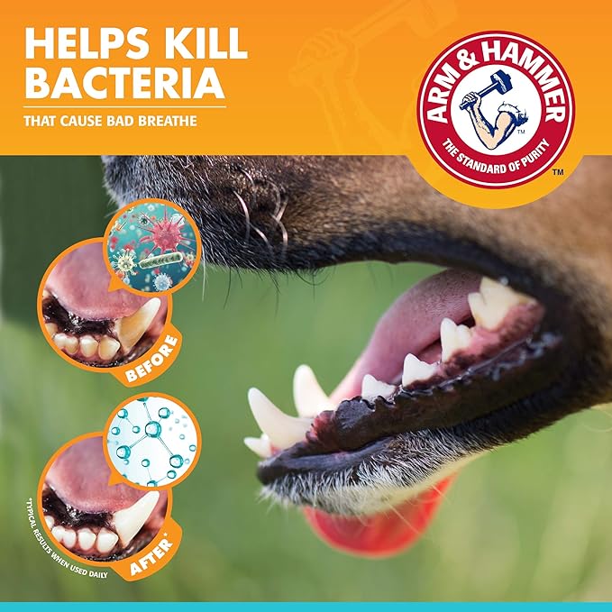 Arm & Hammer for Pets Fresh Breath Dog Dental Kit, Toothpaste, Toothbrush - Image 4