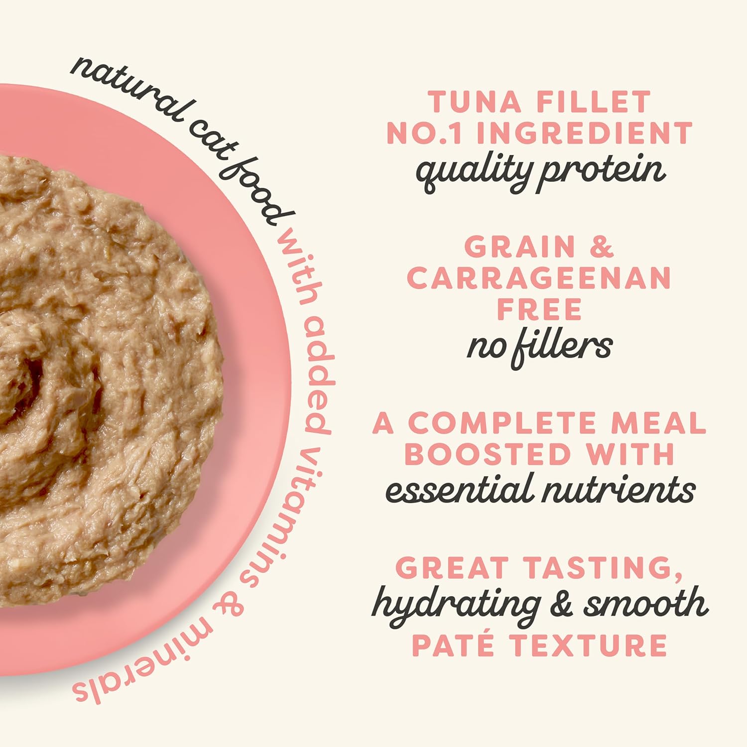 Applaws Vitality Wet Cat Food Paté, Natural Canned Cat Food, Wet Food for Cats with Added Vitamins and Minerals, Grain Free, Carrageenan Free, Tuna Fillet and Salmon (24 Count, 5.5oz Cans)