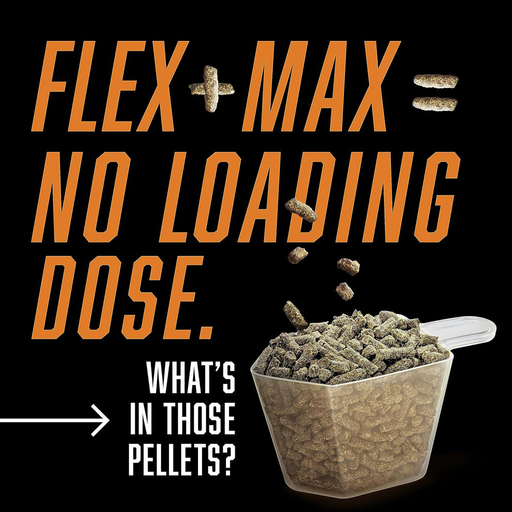 Absorbine Flex+Max Horse Joint Supplement Pellets, Highly Palatable, Comprehensive Equine Formula with Glucosamine, MSM, Chondroitin & Flaxseed, 5lb Bag / 30 Day Supply