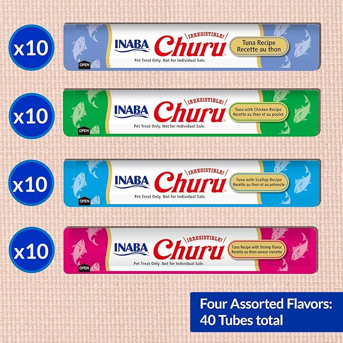 INABA Churu Cat Treats, Squeezable Creamy Purée Cat Treat - Image 6