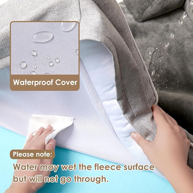 EHEYCIGA Orthopedic Dog Bed for Small Dogs, Waterproof Memory Foam Small Pet - Image 3