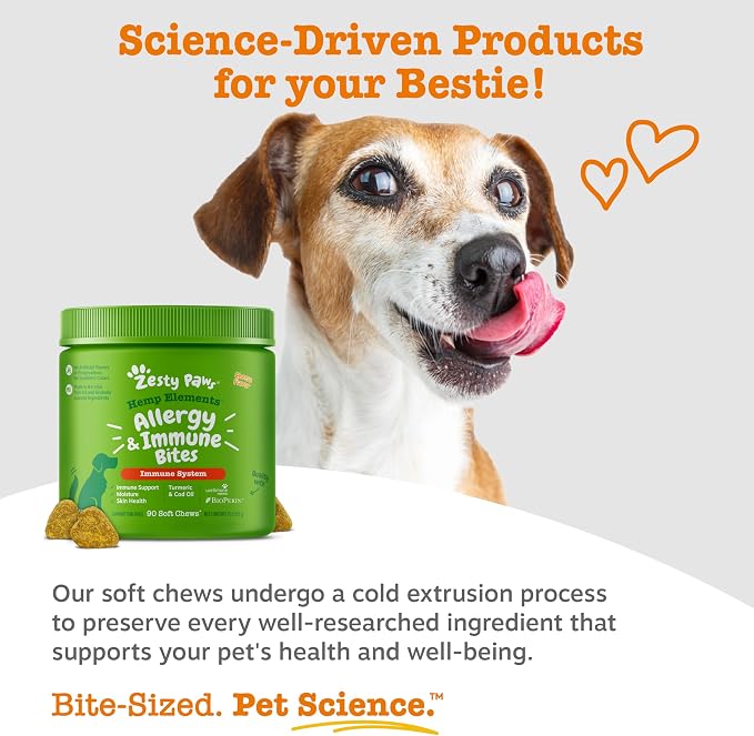 Zesty Paws Hemp Allergy Immune Bites - Image 5